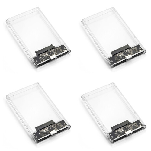 4X USB 3.0 Extern Hårddiskhölje 2,5 Tums  SSD Extern Hårddiskfodral Hårddiskhölje Klara Hårddiskboxar