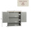 Home Discount Priano 2 Door Bathroom Wall Cabinet Mirrored Shelf 6