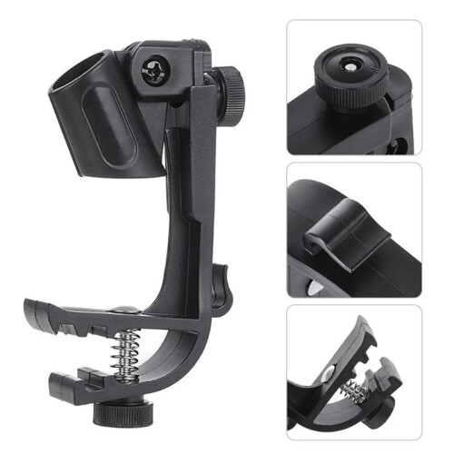 4X Snare Percussie Clip Zwarte Drum Microfoon Microfoon Rand Klem Houder Drum Accessoires 2
