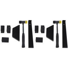 2X Laminate Wood Flooring Installation Kit Wood Flooring Installation Kit with 60 Spacers, Tapping Block