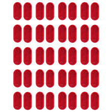 40Pcs Red Interior Door Panel Warning Light Cap Reflector for Beetle Caddy 6Q0947419