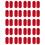 40Pcs Red Interior Door Panel Warning Light Cap Reflector for  Beetle Caddy  6Q0947419 1