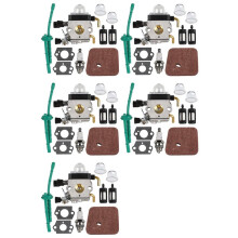 5X le Carburateur Convient pour FS55 FS55R FS38 FS45 FS46 KM55 HL45 FS45L FS45C FS46C FS55C FS55RC la Tondeuse une Gazon Désherbeur