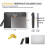 3X Bolsa de Documentos À Prova de Fogo com Trava, 13 X 9,2 Polegadas, Bolsa de Dinheiro À Prova de Fogo, com Zíper e Trava, Adequada para Tablets, 4