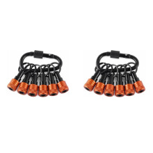 2X Porta-Brocas com 6 Peças, Porta-Brocas com Haste Sextavada de 1/4 de Polegada, Porta-Brocas de Impacto para Chaves de Fenda e Brocas