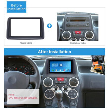 2pcs 7 Inch 2 Din Car Stereo Radio Fascia Audio MP5 Installation Dash Adapter Frame Panel for 2003-2012 PANDA