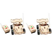 2X Gör-det-Själv-Fjärrkontroll Fyrhjulsdrift Racing Grundskoleelever Läroligt Materialpaket