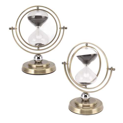 Simple Metal Hourglass Decorative Timer