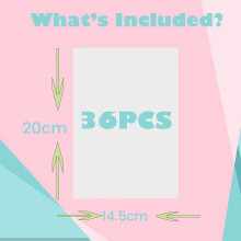 108Pieces Shrink Plastic Sheets, Shrink Dink Sheets, Shrink Film Sheets Blank Shrink Art Paper for DIY Ornaments