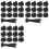 36PCS Magnetic Cable Tie Holders, Flexible Nylon Zip Ties, Button , for Home Office Workshop Garage Use 1