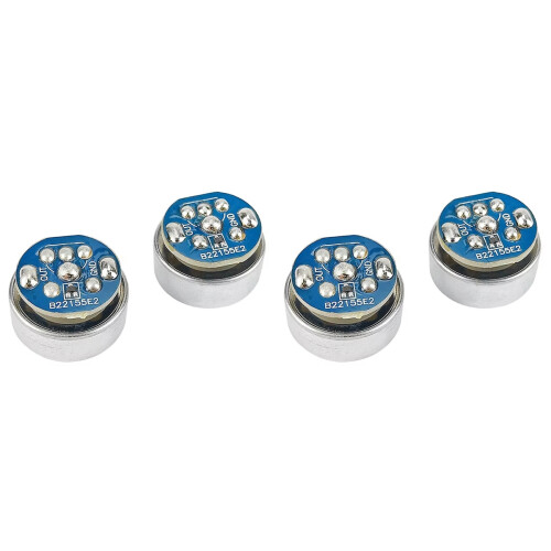 4 Microfoni A Condensatore Electret da 16 mm, Microfono per Celebrità, Microfono Unidirezionale con Circuito Stampato per Audio