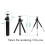 3X   Portable Tripod Adjustable  Tripod Aluminum Alloy for  Camera Projector Black 3