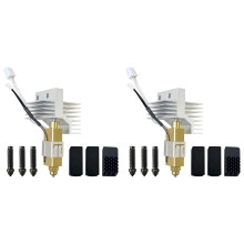 2X for Centauri Carbon Ceramic Hotend 0.4mm Hardened Steel Brass Nozzle Kit with Extra 0.2/0.4/0.6MM Hardened Nozzles