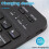 2X Ultra-Thin Silent Wireless  Keyboard and Mouse Set Suitable for Tablet Notebook  Keyboard Black 7