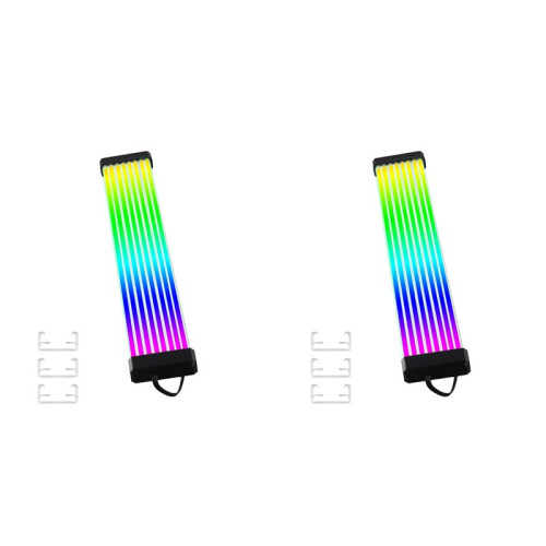 2X RGB LED Strip ARGB Sync Board for Computer Power Supply GPU  Card Cable Case Neon   Card 8PIN