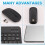 2X Ultra-Thin Silent Wireless  Keyboard and Mouse Set Suitable for Tablet Notebook  Keyboard Black 10