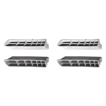 2Pair A-Pillar Air Outlet Front Window Air Conditioning Vents for 6 MK6 2009-2014 Light Grey