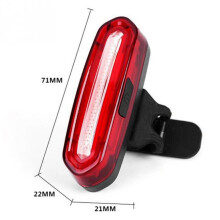 6X USB Rechargeable Bike Tail Light LED Warning Bicycle Rear Light IPX6 Waterproof for Helmet
