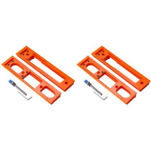 2X Door Hinge Jig Installation Kit, Adjustable Door Frame Hinge Template Router Jig Fits Most Doors