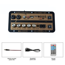 2X DC12V/24V 110V-220V 30W Audio Amplifier Board with Optical Subwoofer Audio Amplificador US Plug