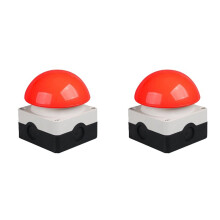 2X Emergency Stop Foot  1NO+1NC Mushroom Button Waterproof Self-Reset  Manual Foot  A