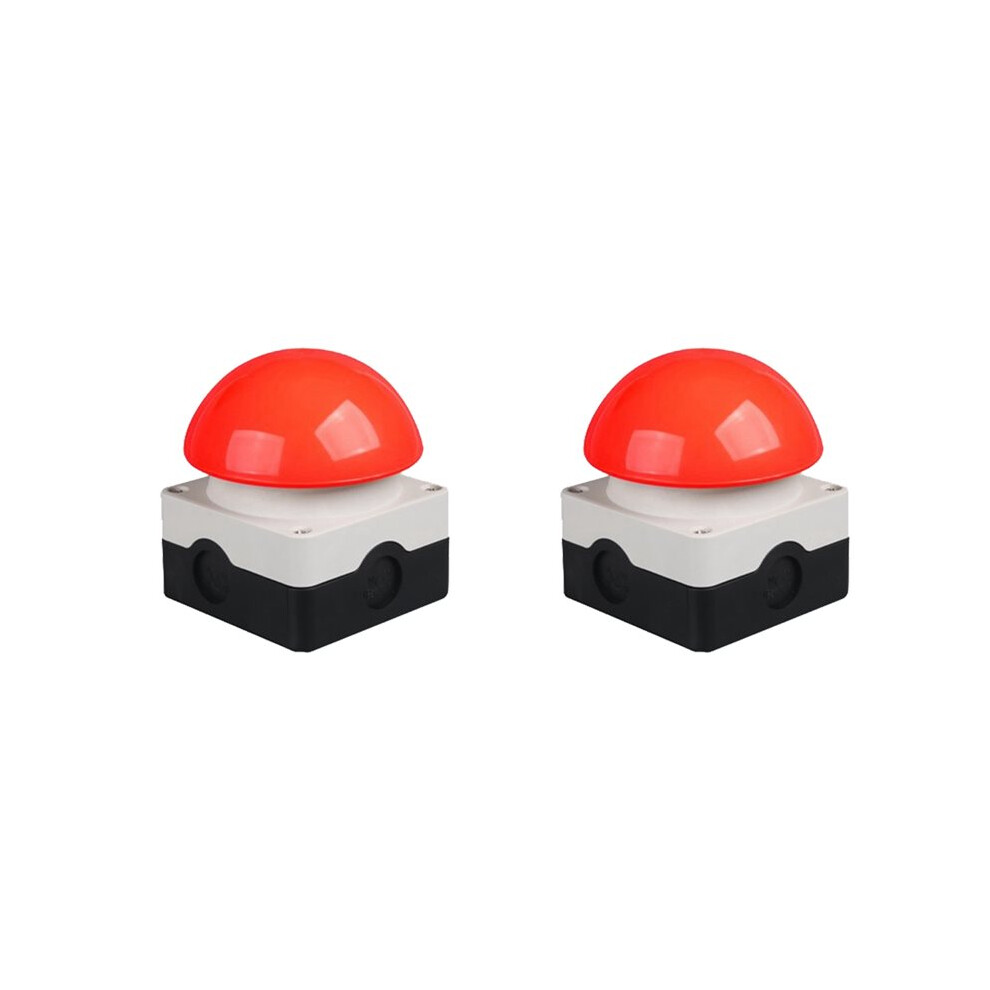 2X Emergency Stop Foot 1No+1Nc Mushroom Button Waterproof Self-Reset Manual Foot A 4713482079568