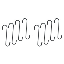 8pcs Car Caliper S-Shape Brake Caliper Hanger Hooks with Rubber Tips for Bearing Axle Automotive Tool Brake System