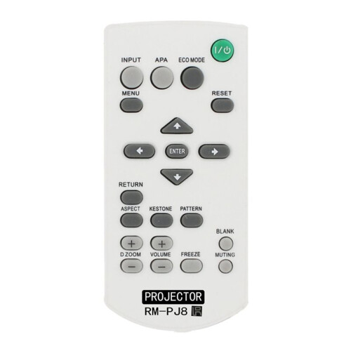 10X for  Wireless  Projector Remote Control Replacement (RM-PJ8) 1