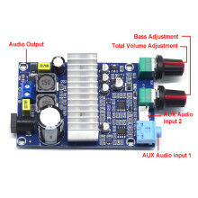 2X CA-3316A 100W Mono Professional Stereo Class D Digital TPA3116 Home Subwoofer Amplifier Board Receivers Amplifiers