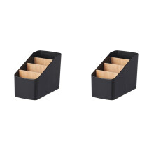 2X Stylish Desk Storage Organizer Box Remote Control Holder,Keep Workspace Tidy Organized,for Desk,Office Supplies,Home