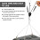 16pack Ratchet Hangers, Adjustable Rope Hanger, Ratchet Rope, Pull Ratchet Hook, Adjustable Rope Hook, 2M, 1/8 Inch 3