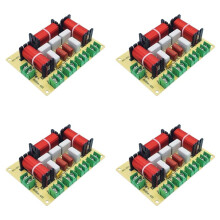 4X 200W 4-Vägs Crossover Ljudhögtalare Crossover Dual Bass + Mellanregister + Treble Frequency Divider KTV Professional Crossover