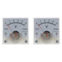 2X Voltmeter 91C4 for Voltmeter Analog Panel Meter Mechanical Type 5V Style