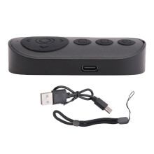 2X Wireless Camera Remote Control with Zoom for & Android, for Photo & Video, Smartphone Remote Clicker
