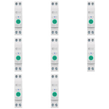 8X Tuya WiFi  Circuit Breaker 1P+N 63A Din Rail  mit Stromstatistik Remote Voice Control für Alexa Home
