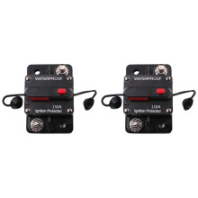 2X 12-48V Wyłącznik Bezpiecznikowy Reset Wodoodporny 150A AMP do Samochodu Łodzi Auto