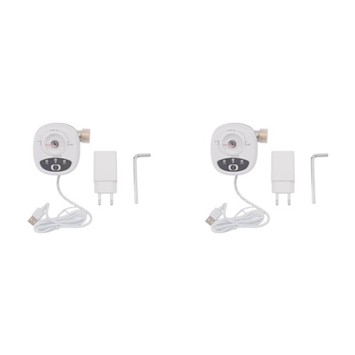 2X WIFI  Valve Controller APP Remote Control Water Shutoff Wireless Automated  Valve for EWeLink EU Plug DN15