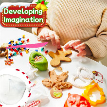 100er-Pack Weißer, Lufttrocknender Schaumton, 540 G, Weicher Modellierton für Kinder, Basteln, Cosplay, Künstlerische Projekte, 6-Teiliges