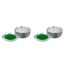 Plateaux D'Échantillons en Aluminium pour Analyseur D'Humidité (Lot de 100), Plateaux de Laboratoire Ronds de 90 mm, Plateaux de Pesée Jetables,