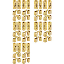 40Pcs 10 mm Hidden Brass Hinges,180 Degree Opening Angle Concealed Furniture Hinges