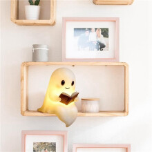 2X Cute Reading Book Lamp Little Lamp with Book, 3D LED Night Light, Halloween Decor S
