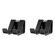 2X Soporte de Gancho con Dispositivo de Nivelación para  Xss Gamepad Soporte de Montaje en Pared Universal para / para PS5 Gamepad Negro