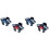 4X 6 Finger Mobile Phone Alloy Pulse Auto Fire Game Trigger for PUBG Aim L1R1 Key Button for IOS Android 2