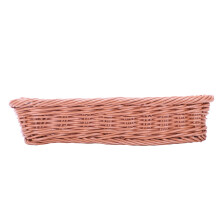 10 Pc Rotin en Plastique Panier à Couverts Panier Rectangulaire Boîte de Rangement Couverts Fourche Baguettes Pain Cake Fruit de Stockage