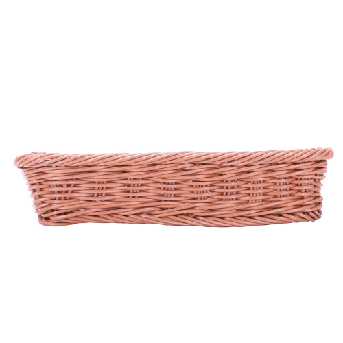 10pc Rattan Plastic Basket Cutlery Basket Rectangular Storage Box Cutlery Fork Chopsticks Bread Cake Fruit Storage