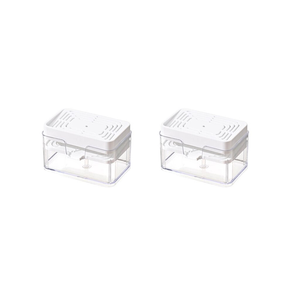 2X Kitchen Sink Drain Soap Dispenser Dishwashing Soap Press Soap Box With Sponge Kitchen Detergent Container 6033360315150