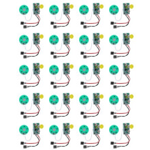 20X DIY-Röstmodulkort 4 Minuter Inspelning Uppspelning Röstljudchip Rösthälsningskort för Byte Av Semesterbagage