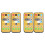 4pcs Wireless Switches 3-Speed Timing Remote Control for E27 Ceiling Fan Light 1-4h Timing Remote Control 1