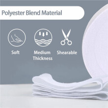 2 1/4 Inch Jelly Roll Batting Strips for Rugs Total, Polyester Blend Batting  A Roll for Quilting, Throw Rugs 6 Rolls