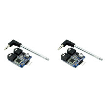 2X Tea5767 Fm-Stereoradiomodule 76-108 Mhz-Ontvanger met Hoge Gevoeligheid en Antenne voor Doe-Het-Zelf-Elektronica- en Radioprojecten